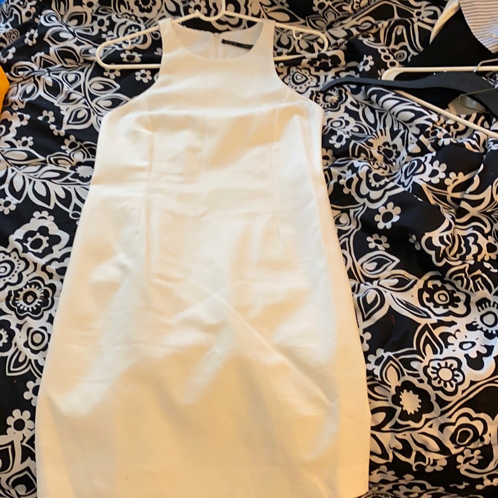 White linen dress